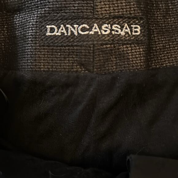 Free People x Dancassab Black Lambskin Leather Tie-Waist Jeans Limited Edition - Picture 4 of 10